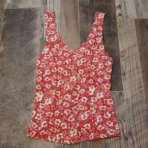 NWT Urban Outfitters Kimchi Blue Red Floral TankXS